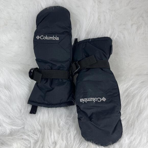 Columbia Black Youth SX Warm Mittens Waterproof Excellent Pre Owned Cond - Picture 2 of 8